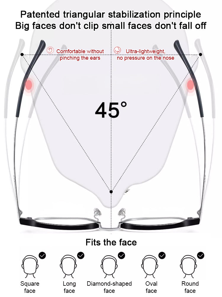 🔥【Revolutionize Your Eyewear with German-Engineered Auto-Focus Glasses!】Auto-focus blue light blocking reading glasses