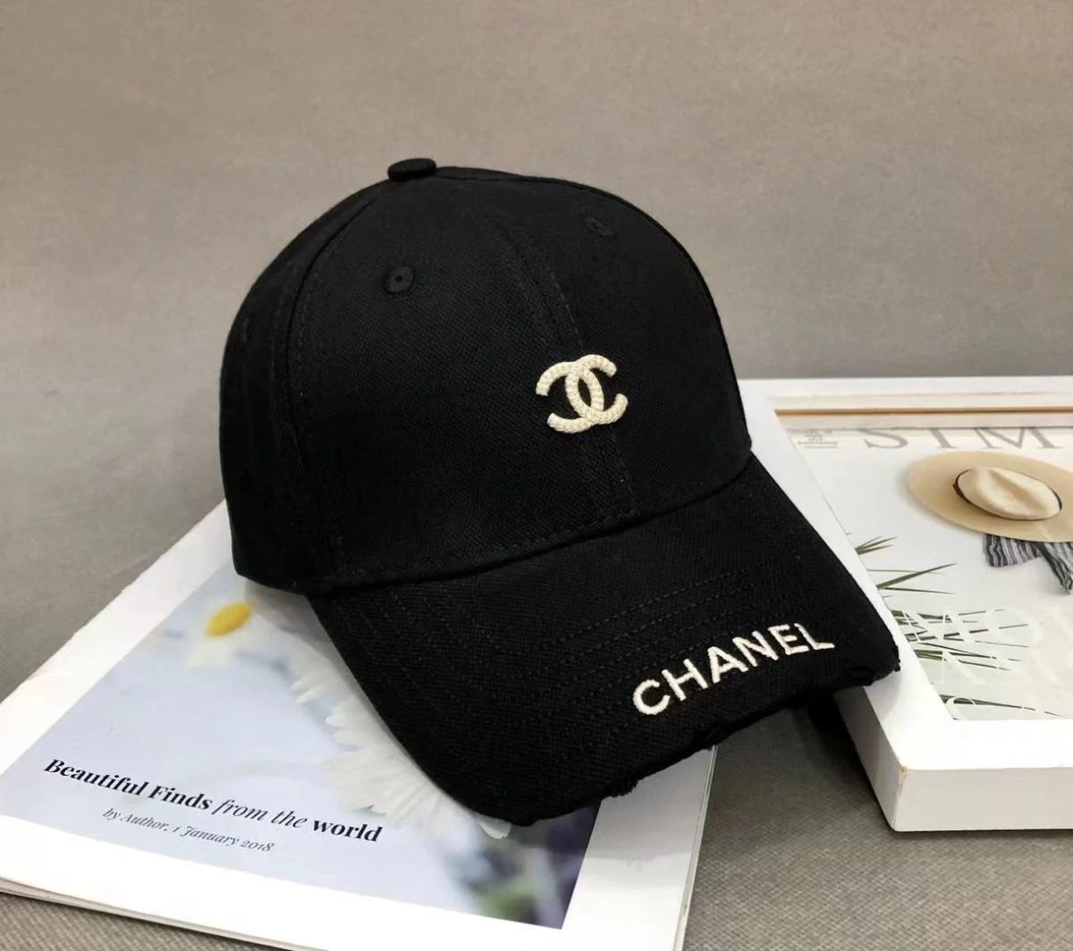 Small Fragrant Letter Embroidered Baseball Cap PD05202413104
