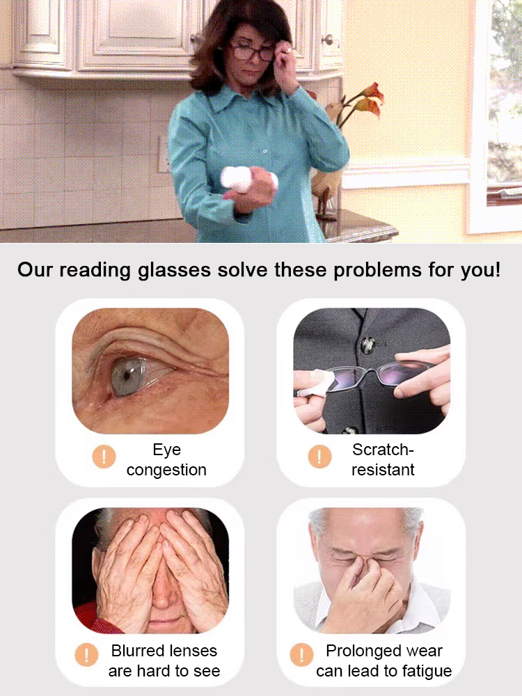 🔥【Revolutionize Your Eyewear with German-Engineered Auto-Focus Glasses!】Auto-focus blue light blocking reading glasses