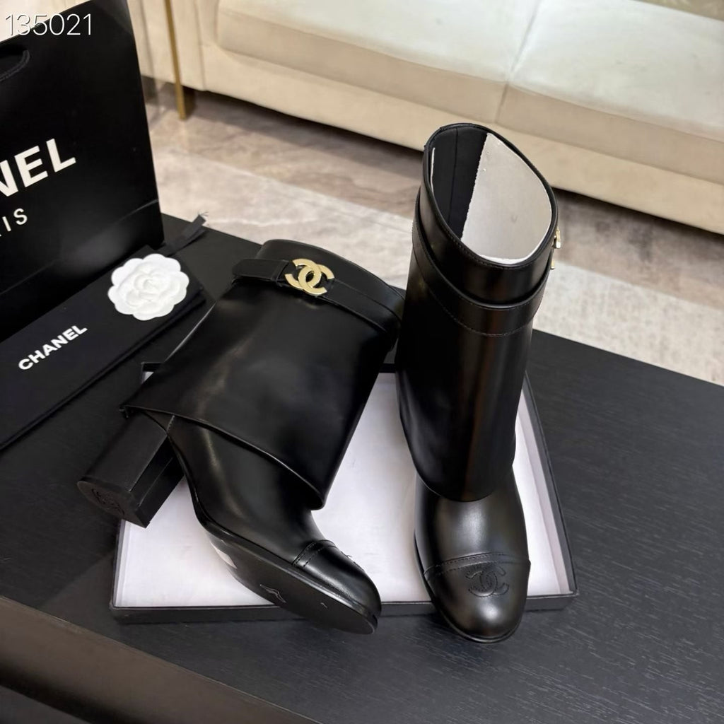 New Fashion Hanfmade Leather women's 5cm high-heeled bootsXC052026092801