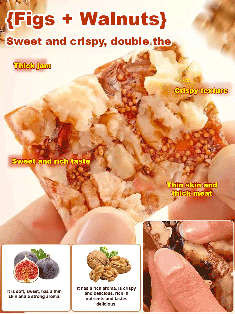 🔥【Sweet & Crunchy, No Guilt Snack】Black Sesame & Cranberry Fig Pastry
